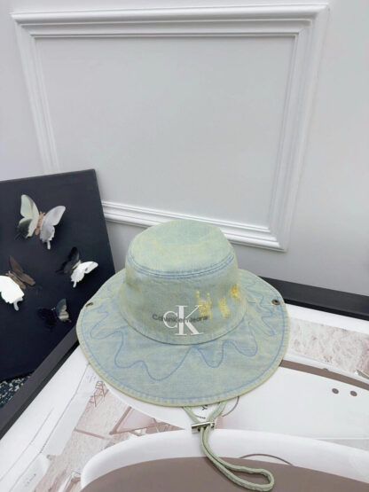Calvin Kleinf spring and summer denim outdoor fisherman hat unisex - Image 2