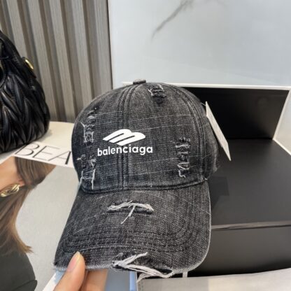 Balenciaga Korean style distressed washed vintage cap - Image 2
