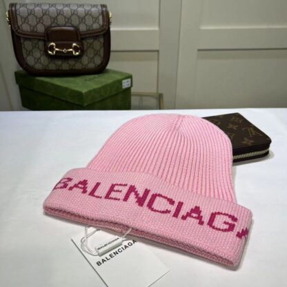 Balenciaga autumn and winter casual generous knitted hat - Image 2