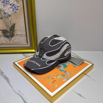 Balenciaga cotton denim distressed trendy baseball cap - Image 2