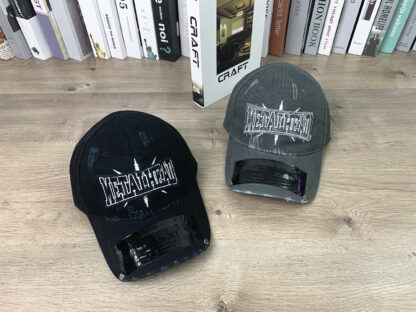 Balenciaga washed and distressed letter embroidered baseball cap - Image 2
