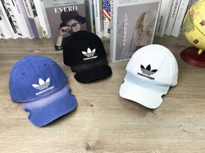 Balenciaga embroidered letters soft top washed distressed personalized baseball cap - Image 2