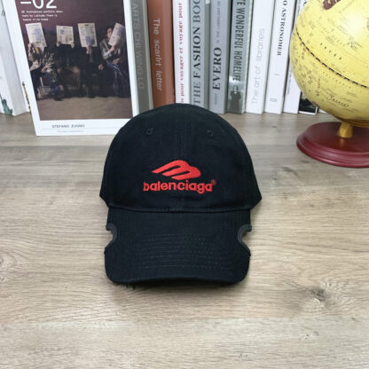 Balenciaga classic soft top washed notched distressed baseball cap - Image 2
