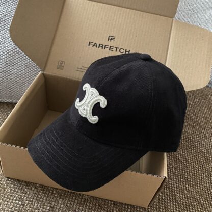 Celine autumn and winter retro hard top baseball cap - Image 2