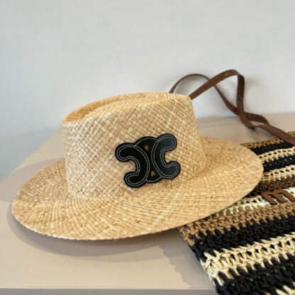 Celine raffia sun hat - Image 2