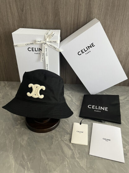 Celine logo embroidered bucket hat - Image 2