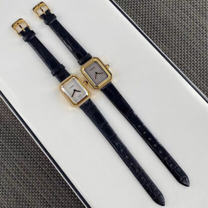 Chanel Black Gold Sugar Cube Women's Watch - Image 3