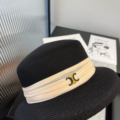 Celine's new linen accessories lady-style basin hat - Image 2
