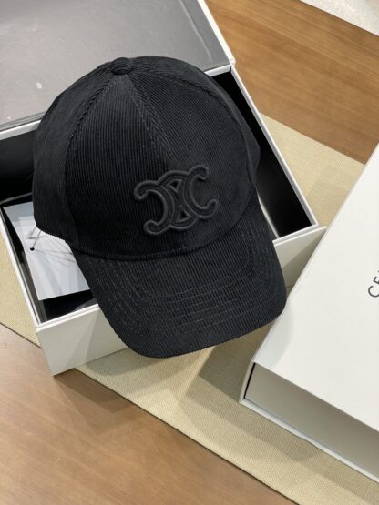 Celine autumn and winter logo corduroy baseball cap - Image 2