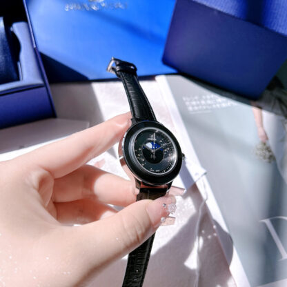 Swarovski Sky Moon Phase Quartz Leather Watch - Image 2