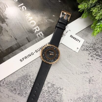 Swarovski starry leather strap women's watch