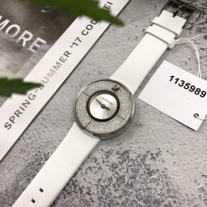 Swarovski starry leather strap women's watch