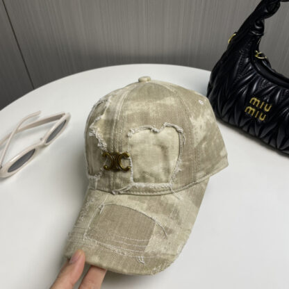 Celine Spring Washed Baseball Cap - Image 2