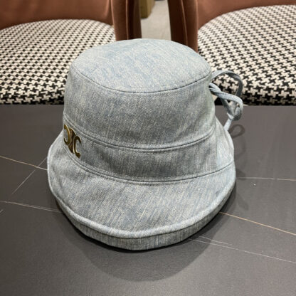 Celine women's autumn and winter elegant bow bucket hat - Image 2
