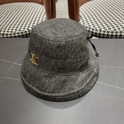Celine women's autumn and winter elegant bow bucket hat - Image 2