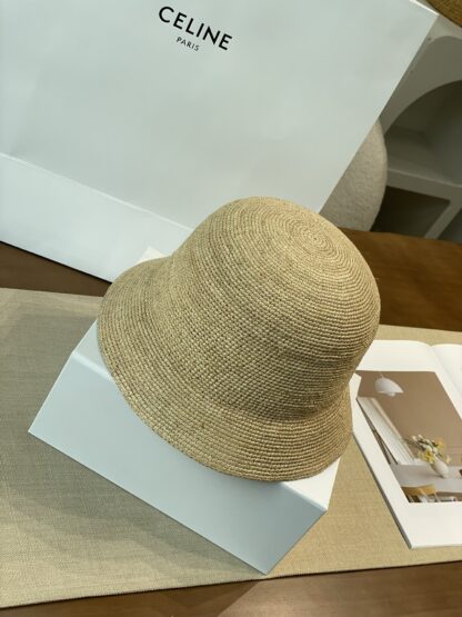 Celine raffia woven straw hat - Image 2
