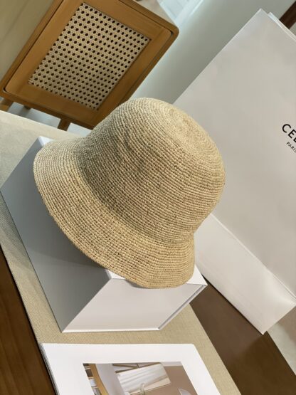Celine raffia woven straw hat - Image 2