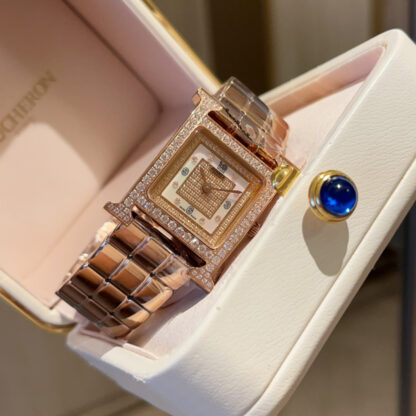 Hermes Gypsophila Square Dial Elegant Watch - Image 2