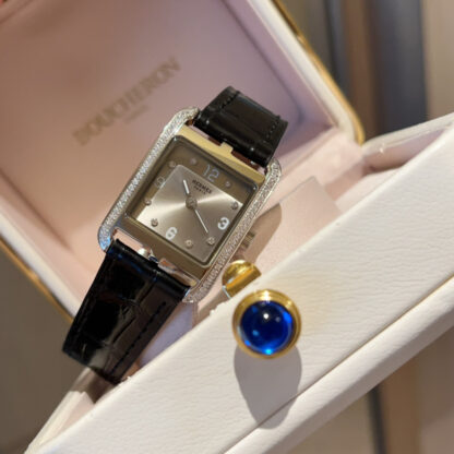 Hermes elegant square dial diamond exquisite watch - Image 2
