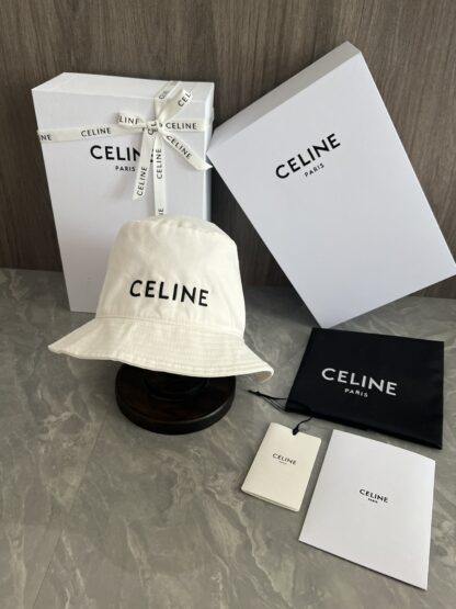 Celine embroidered lightweight bucket hat - Image 2