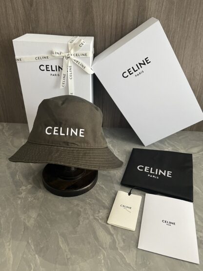 Celine embroidered lightweight bucket hat - Image 2
