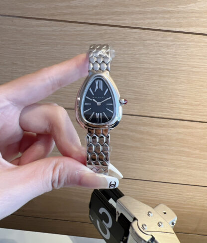Bulgari Slim Gold Snake Shadow Sparkling Watch - Image 2