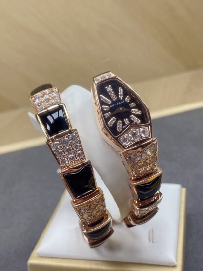 Bulgari Rose Gold Two-Circle Snake Watch - Image 2
