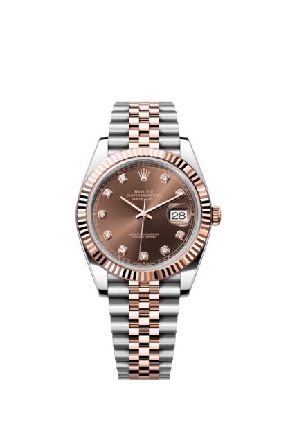 Rolex 41mm Datejust White Case Bevel Bezel Three Beads Strap