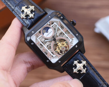 Cartier Square Hollow Mechanical Watch - Image 2