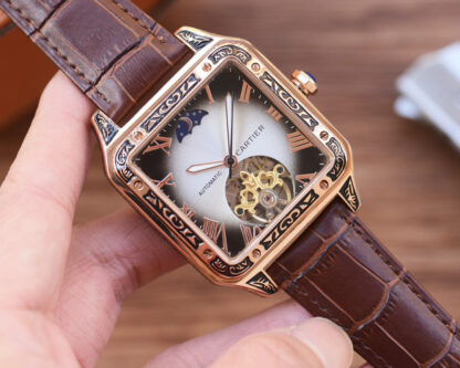 Cartier Square Skeleton Mechanical Watch - Image 2
