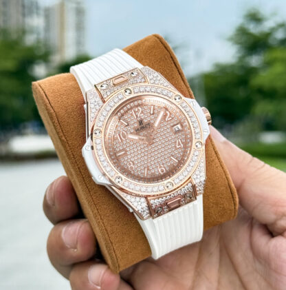 Hublot Big Bang "One Click" Stainless Steel Rainbow Watch - Image 2