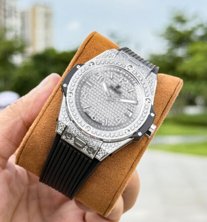 Hublot Big Bang "One Click" Stainless Steel Rainbow Watch - Image 2