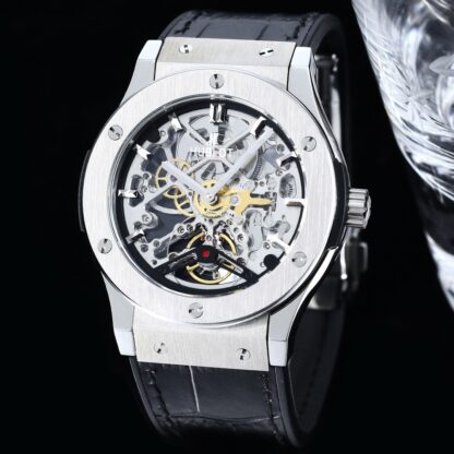 Hublot Ultra-Thin Two-Hand Flywheel Mechanical Watch - Image 2