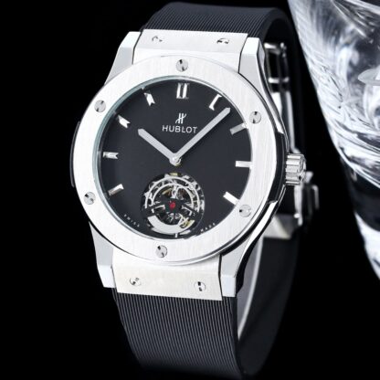 Hublot Ultra-Thin Two-Hand Flywheel Mechanical Watch - Image 2