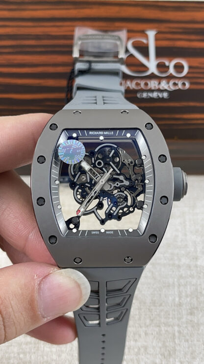 RichardMille RM055 Gray Ceramic Series Watch - Image 2