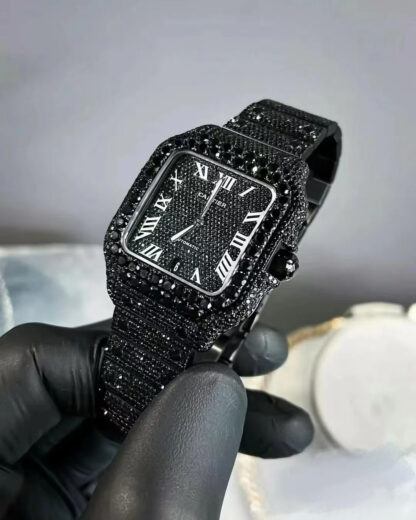 Cartier Santos Black Warrior Mechanical Watch - Image 2