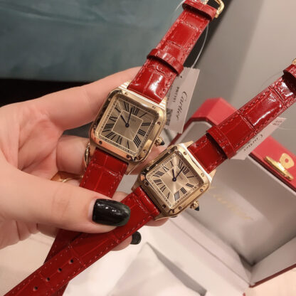 Cartier Santos Classic Elegant Couple Watch - Image 2