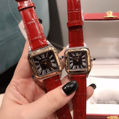 Cartier Santos Classic Elegant Couple Watch - Image 2