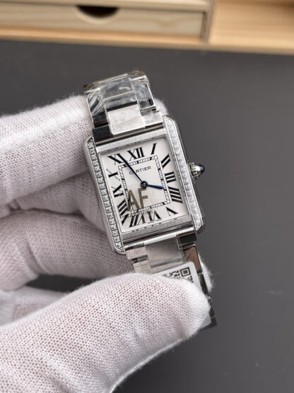 Cartier Tank Series Diamond Bezel Watch - Image 2