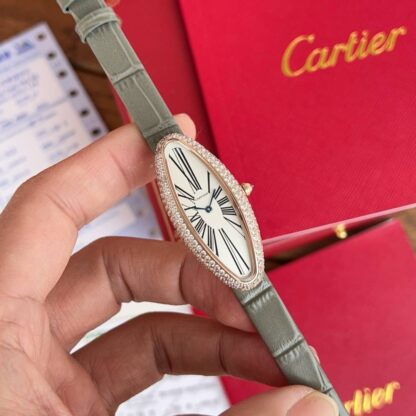 Cartier bathtub series elegant unique style mechanical watch - Image 2