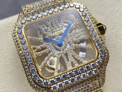 Cartier Santos Hollow Full Diamond Series Watch - Image 2