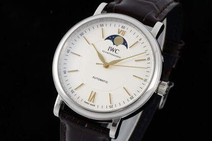 IWC Portofino series 40mm moon phase stainless steel mechanical men's watch - Image 2