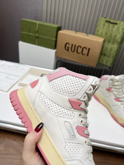 Gucci high and low top distressed sneakers - Image 2