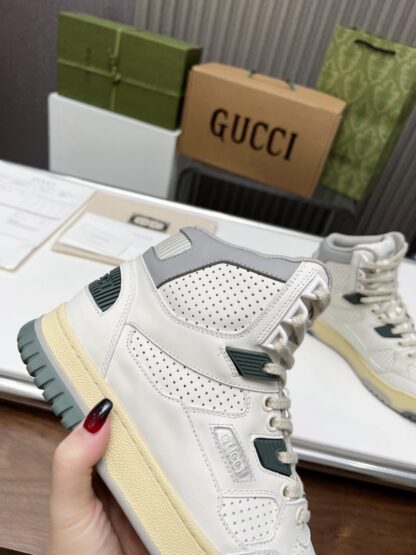 Gucci high and low top distressed sneakers - Image 2