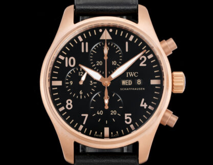 IWC Bronze Gold Chronograph Spitfire Series Watch - Image 2