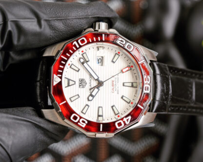 TAGHeuer Tortoiseshell Pattern Bezel Aquaracer Automatic Watch