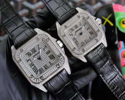 Cartier Santos Diamond Series Mechanical Watch - Image 2