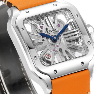 Cartier Santos hollow steel belt series mechanical watch