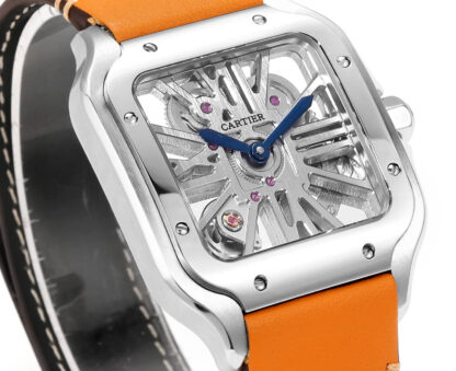 Cartier Santos hollow steel belt series mechanical watch