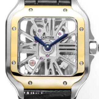 Cartier Santos hollow steel belt series mechanical watch